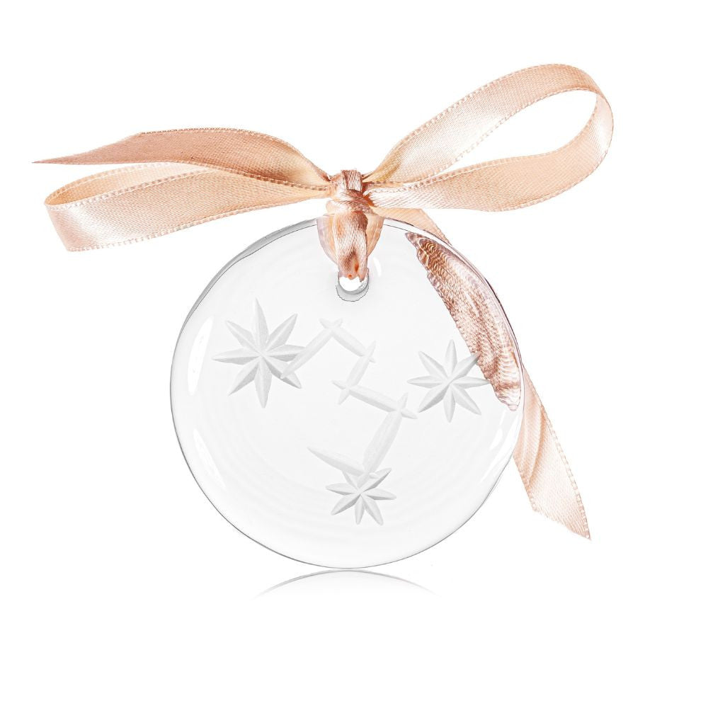 Christmas ornament 6 cm 3 clear