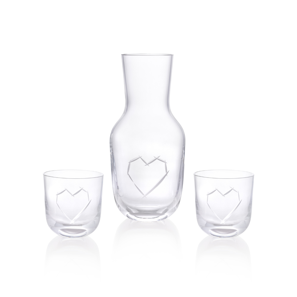 Karafa Love I 1200 ml + 2 sklenice  Love I 200 ml