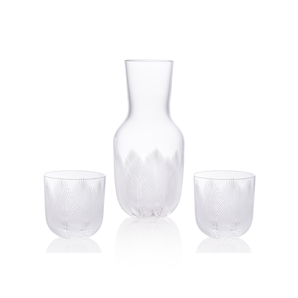 Karafa Feathers I 1200 ml + 2 sklenice Feathers 200 ml