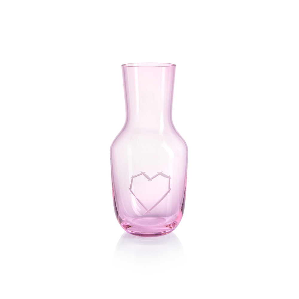 Love I Carafe 1200 ml Pink + 2 Glass Love I 200 ml Pink