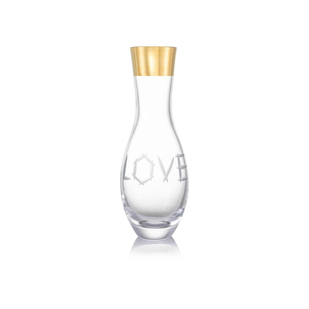 Váza Love zlato 34 cm